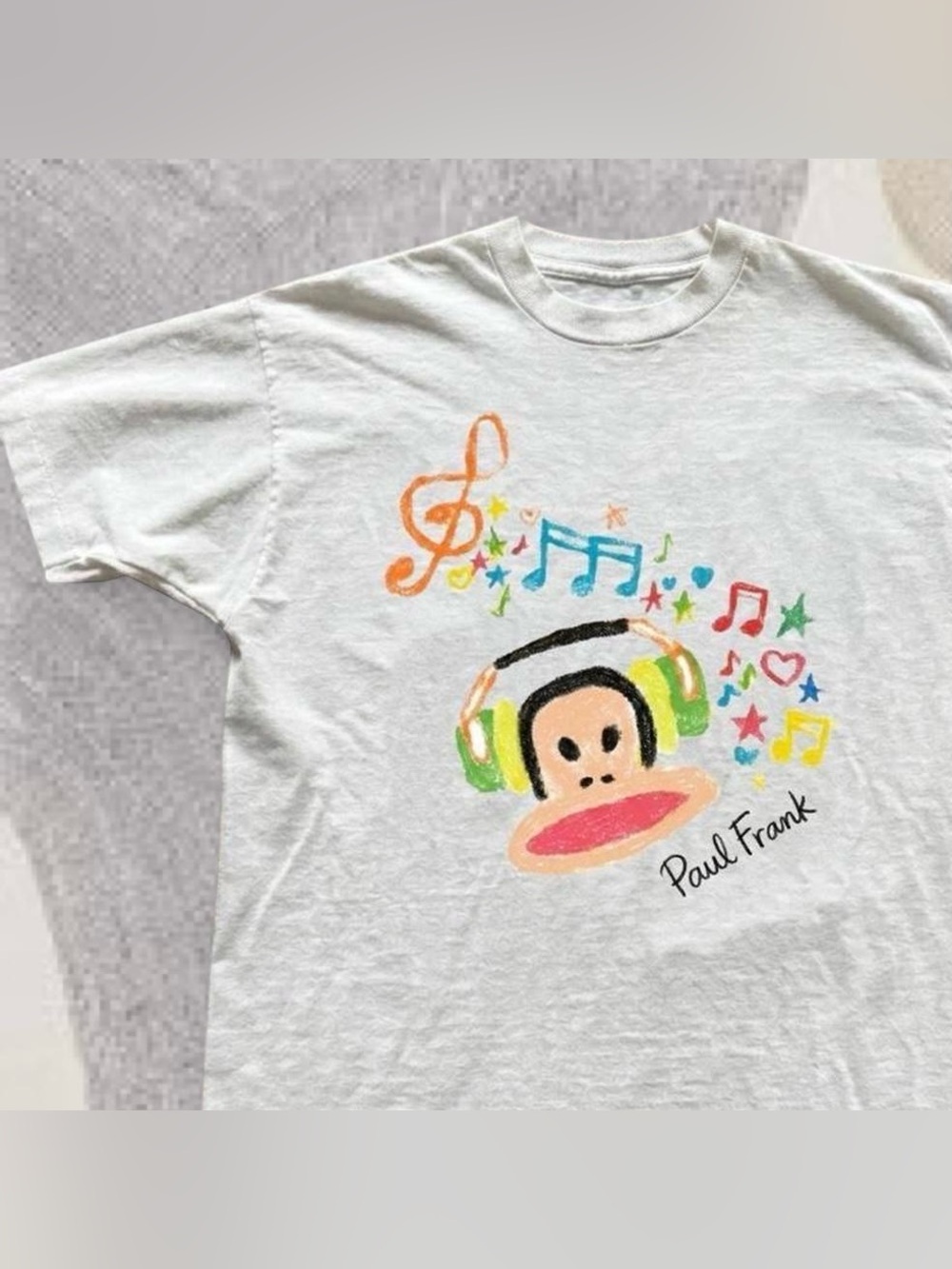 Paul Frank White Tee with Multicolor Music Julius Graphic - Picture 3 of 4